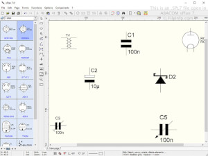 Captura de pantalla de un archivo .spl7 en ABACOM sPlan 7.0